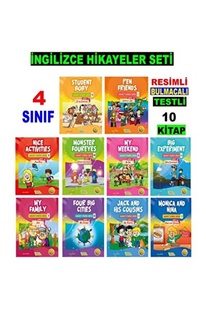 Akıl Yolu Yayıncılık 4. Sınıf Ingilizce Hikayeler Seti (10 Fasikül )