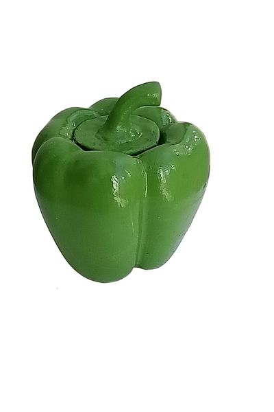 Uğur Böceği Ticaret Green Figurine - Pepper Shaped Spice Tea Port
