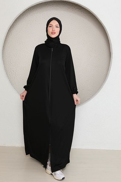 Kutay Collection Γυναικείο φόρεμα προσευχής Hijab με φερμουάρ και φερμουάρ