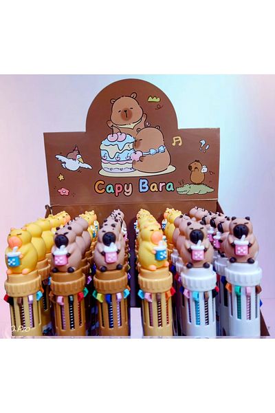 izmir yazici servis Capybara 10 Colors Writable Ballpoint Pen Capybara Fancy Pen