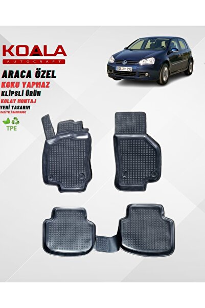 KoalaOtoTekstil Volkswagen Golf 5 (2004-2008) Araca Özel Paspas