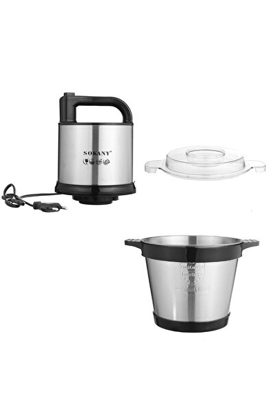 SOKANY Tocător electric SK-7028, 4 lame din oțel inoxidabil, 800 W, 4L, recipient din oțel inoxidabil