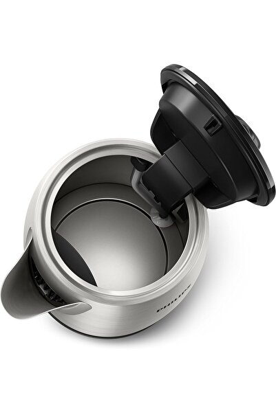 Philips , New Daily Metal Kettle, 1.7 Liters Capacity, 2200 Watts, Silver/Black, HD9350/92