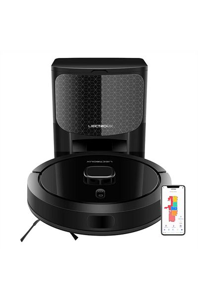 Liectroux Robot Vacuum Cleaner with Washing, Liectroux G7(D6816), LDS laser navigation(Lidar+SLAM),180 minutes