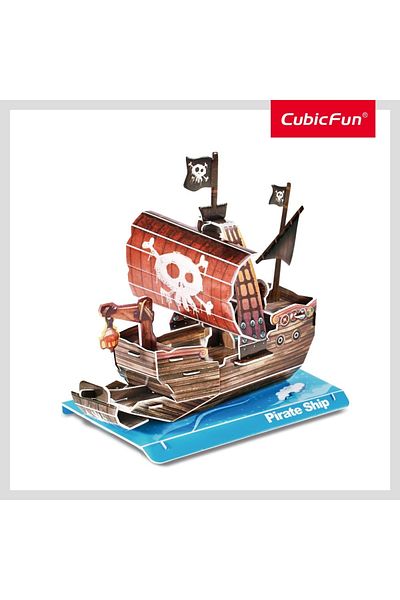 Cubic Fun - 3d Puzzle Pirate Ship 22 Pieces