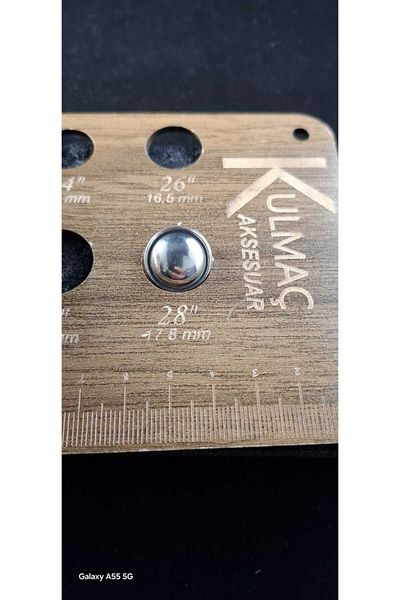 KULMAÇ AKSESUAR Silver Basic Button (Series of 6)