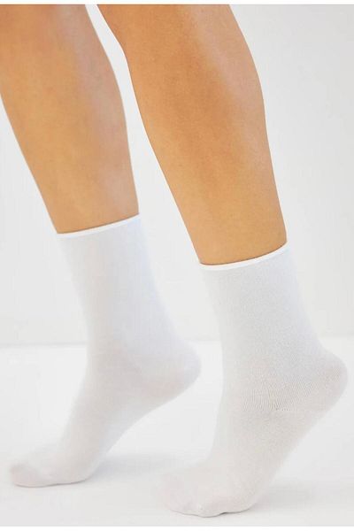 Crazy Socks 4-Piece Unisex Elasticless White Socket Premium Socks Non-Marking - Non-Squeezing Socks