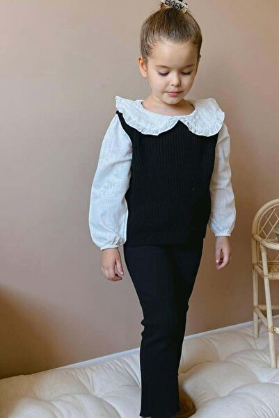 wakawakakidsstore Košulja kragna Pleteni set za devojčice