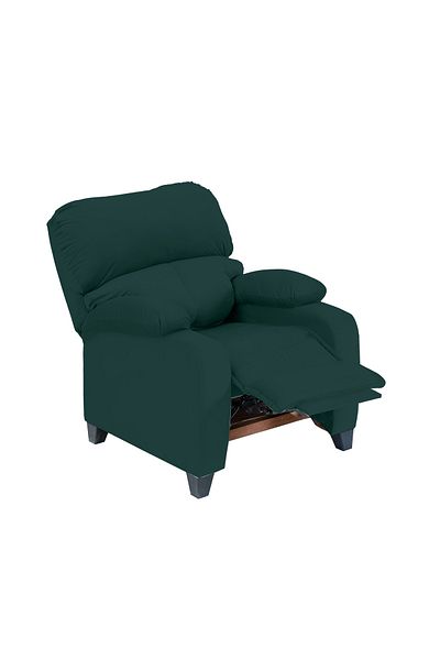 Lazy Vibes MNZ1 | Velvet Classic Recliner Chair - Dark Green
