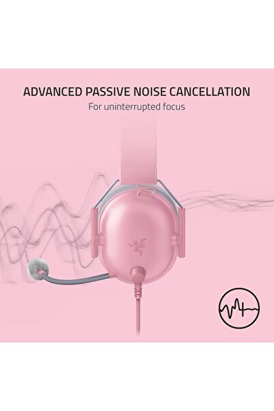 RAZER BlackShark V2 X Gaming Headset: 7.1 Surround Sound - Pink