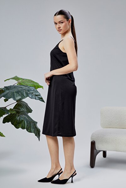 AVVER Γυναικείο φόρεμα Midi-Length - Κάτω φούστα με ρυθμιζόμενο κορδόνι και φόδρα