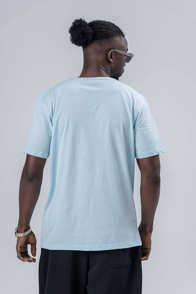 SUPERBLUE Tricou pentru bărbați cu decolteu asimetric în V cu buzunare