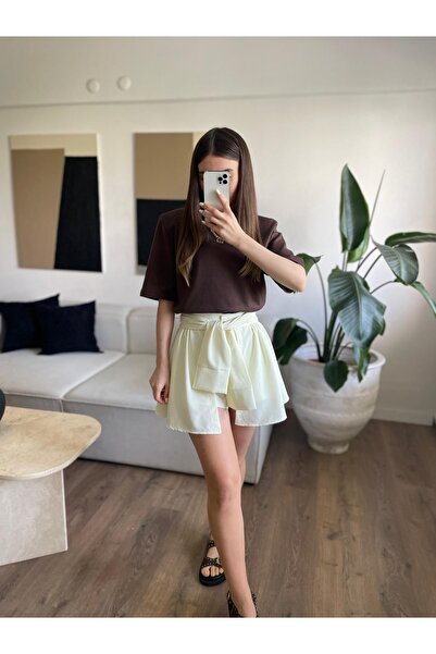 Özgece GÖMLEK BAĞLAMALI ŞORT ETEK