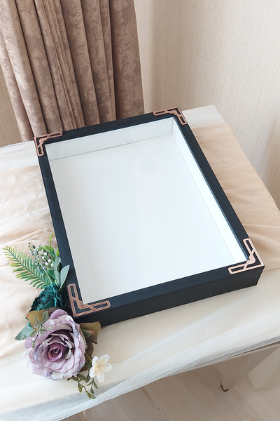 Verda Çerçeve 30x40 Cm Derin Özel Gün Çiçekleri Için Anı Çerçevesi! Gül Çerçe...