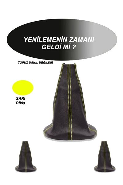 Findify Store NISSAN TIIDA Compatible Vehicle, Car, Auto Gear Gaiter Yellow Stitching