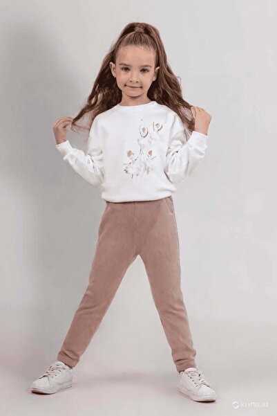 wakawakakidsstore Κοστούμι για κορίτσια με εμπριμέ καλσόν μπαλαρίνας στο μπροστινό μέρος