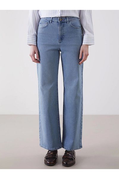 LC Waikiki LCW Jeans INDIGO Wideleg Γυναικείο τζιν παντελόνι