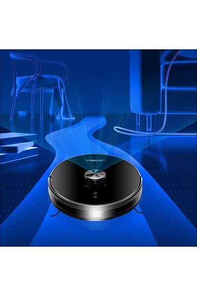 Liectroux Robot Vacuum Cleaner with Washing, Liectroux XR500(D6818), with gyro navigation,130 minutes autonomy