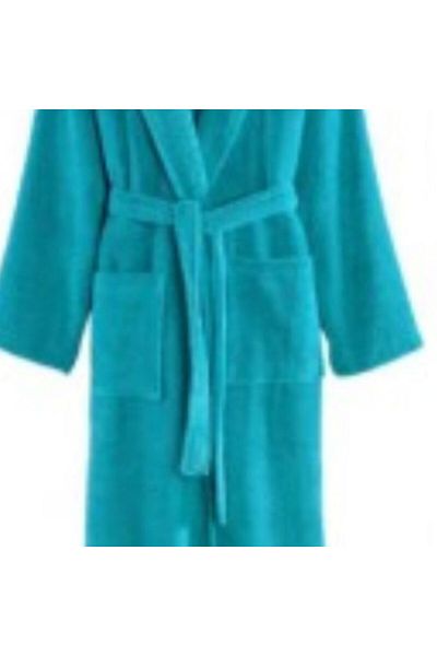 Pucioasa Halat de baie din velur 100% bumbac, mărime XL/XXL, turcoaz