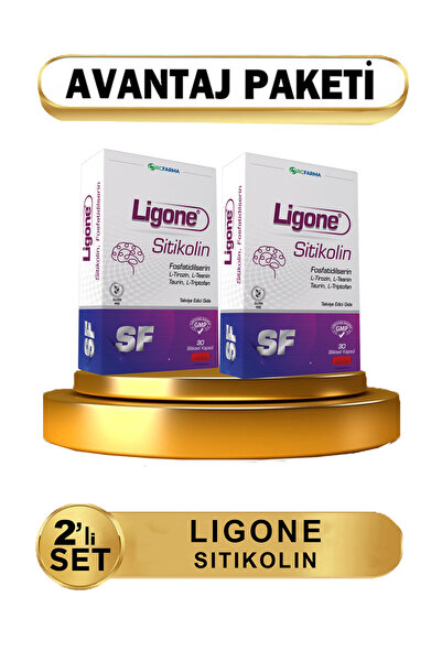 Ligone Sitikolin 30 Bitkisel Kapsül 2li ( Avantajlı Paket )