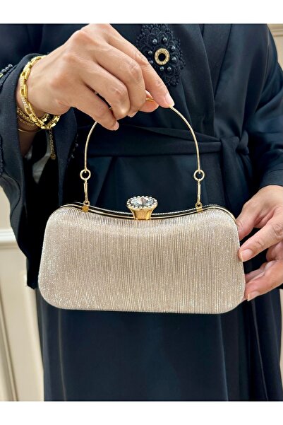 çantamgelsin Geantă de umăr pentru rochie de seară cu detalii lurex pentru fe...