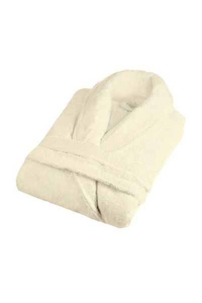 Pucioasa Halat de baie velur 100% bumbac, marime XL/XXL, Crem