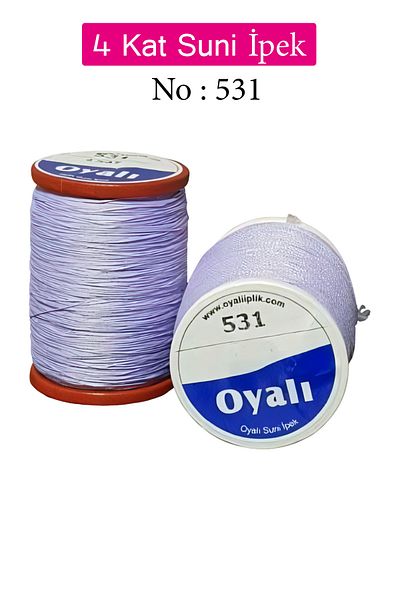 Royaleks Embroidered 4 Layers Rayon Yarn Needlepoint Beading Floss Crochet No:531