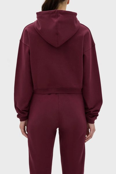 LES BENJAMINS Kapüşonlu 100% Pamuk Crop Fit Sweat SWEAT LB23FWESSFUHD