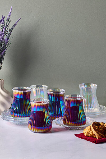 Muba Consept Mudanya Luster 12 Parça Cam Çay Takımı 170 ml