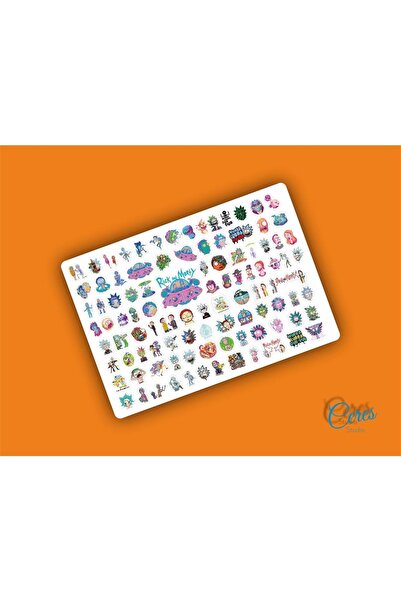 Ceres Studio Rick And Morty Rick&morty Sticker Etiket 1 Sayfa 98 Adet Etiket