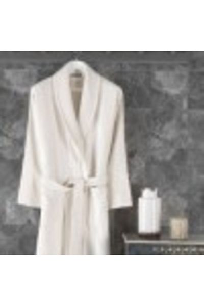 Class Home Collection Bamboo Bathrobe 100%, Size XL, Bamboo Ecru