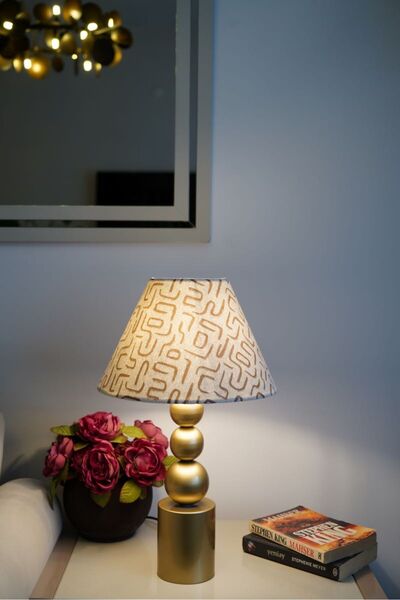 retro home design Özel Eskitme Ayaklı Kadife Kumaş Konik Labirent Desenli Dek...