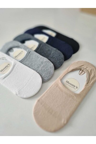 Moonys Socks Collection Дамски плоски чорапи със силиконови върхове, комплект...