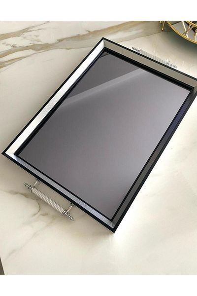 Mirsa Global Mirrored Tray, Luxury Tea Tray, Presentation Tray, Engagement Tray, Tea Coffee Presentation Tray