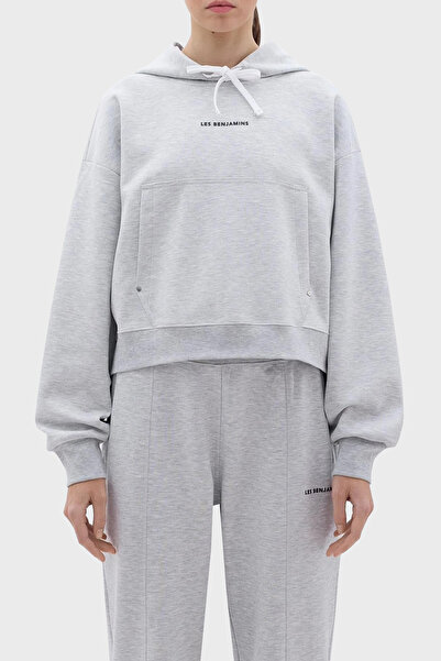LES BENJAMINS Crop Fit Kapüşonlu Sweat SWEAT LB23FWCLAFUHD
