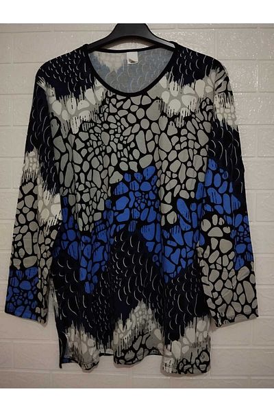 anne moda ankara Full Summer Long Sleeve 95% Viscose Anti-Sweat Blouse