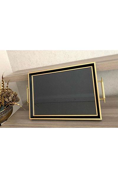 Mirsa Global Glitter Tea Tray, Luxury Tea Tray, Presentation Tray