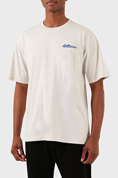 LES BENJAMINS Pamuklu Relaxed Fit Bisiklet Yaka T Shirt Erkek T SHİRT LB24SSKISMUTS