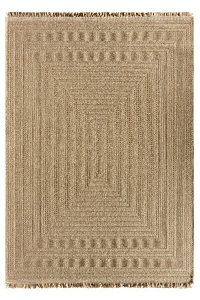Mariesse Home Queen Serisi Jüt Hasır Görünümlü Dokuma Makine Halısı