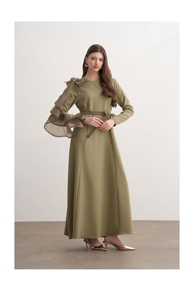 FUSHYA Rochie de seara cu fundita din tul