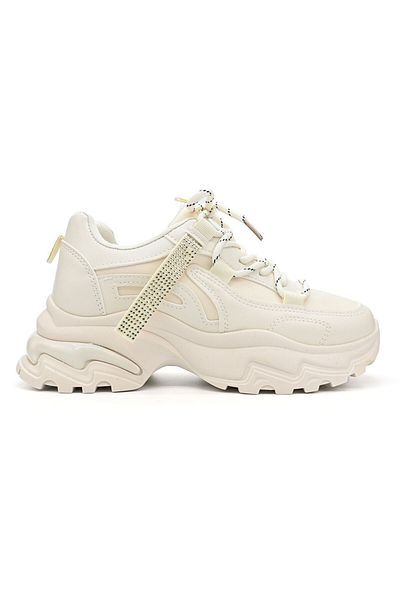 Tmall Pantofi sport pentru femei, din piele ecologică, D1335, bej