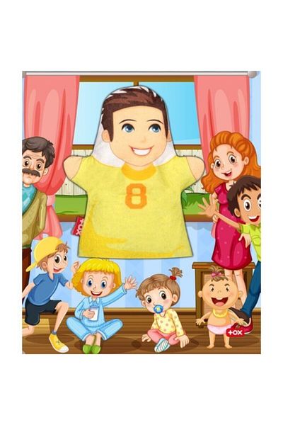 Tox Boy Family Members Felt Hand Puppet T333, Educational Toy