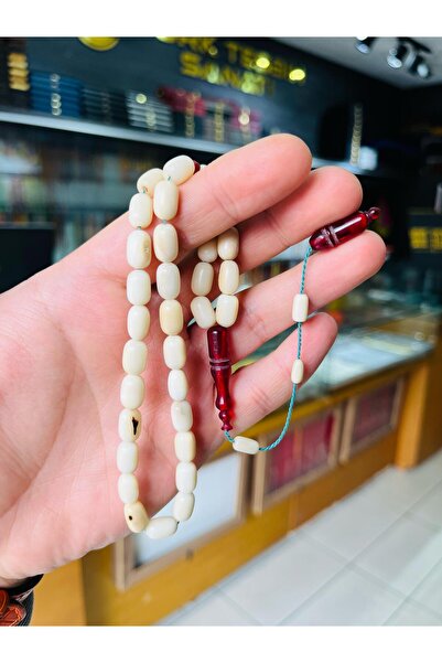 TTS TÜRK TESBİH SANATI Rozariu Narçıl realizat manual, Rozariu Narçıl combinat cu chihlimbar de foc