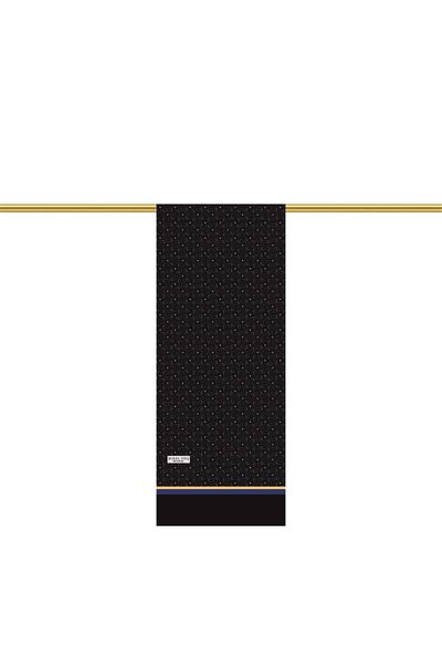 Bursa İpek Black Patterned Men's Silk Cashew