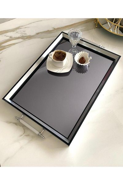 Mirsa Global Mirrored Tray, Luxury Tea Tray, Presentation Tray, Engagement Tray, Tea Coffee Presentation Tray