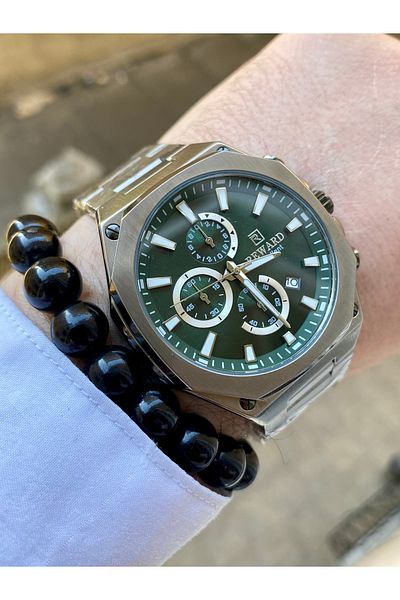 Reward Steel Waterproof Guaranteed Men's Wrist Watch Bangle Gift