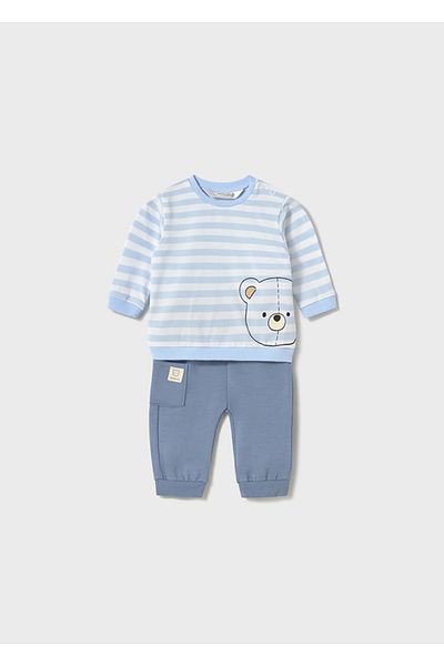 MAYORAL Light Blue Baby Boys Clothing Set 4 Piece Top-Bottom Suit Set