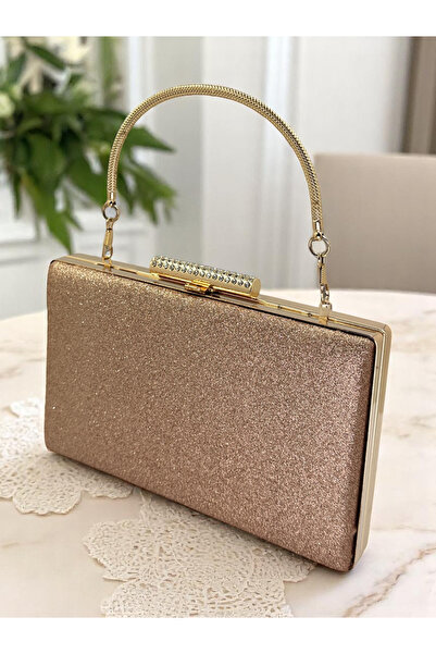 MidStore Rosegold Kumsim Simleri Non-Shedding Metal Strappy Stylish Women's E...
