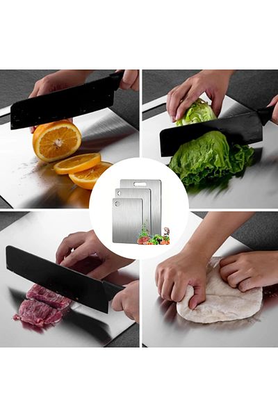 Mayaglory Stainless Steel Cutting Board 3 Pieces