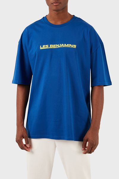 LES BENJAMINS Мъжка тениска с кръгло деколте, памучен оверсайз крой, LB24SSKISMUTS